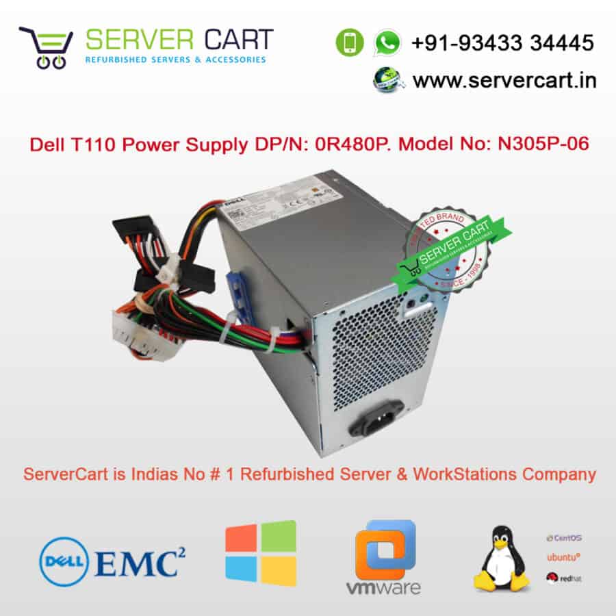 Dell T110 305W Server Power Supply 0R480P ServerCart