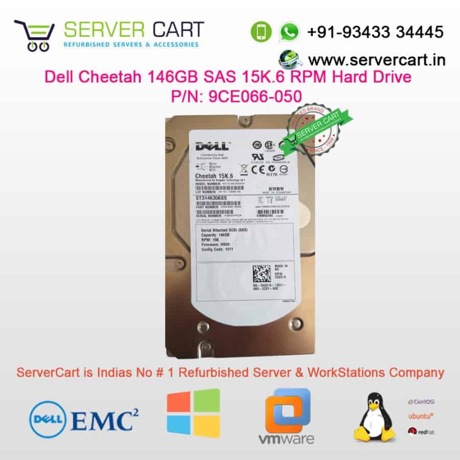 Dell Cheetah 146GB SAS 15K.6 RPM Hard Drive 9CE066-050