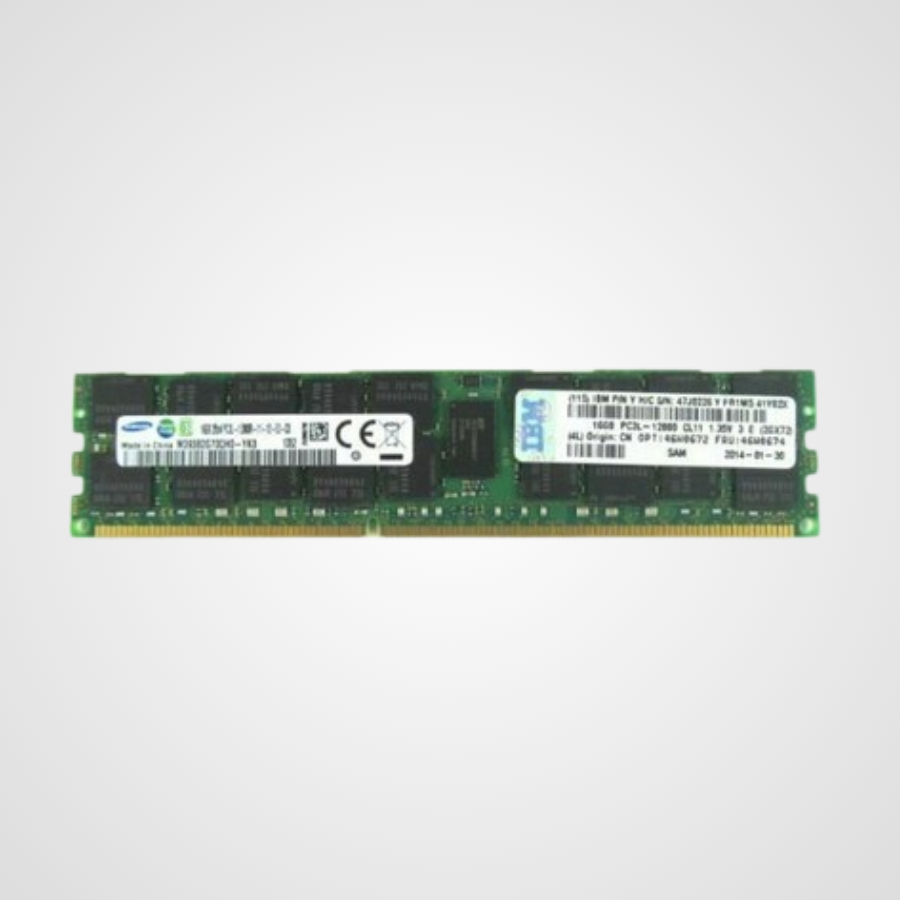 IBM 8GB SERVER RAM 2Rx8 PC3L-12800R Memory 47J0235 IBM 8GB SERVER RAM 2Rx8 PC3L-12800R Memory 47J0235