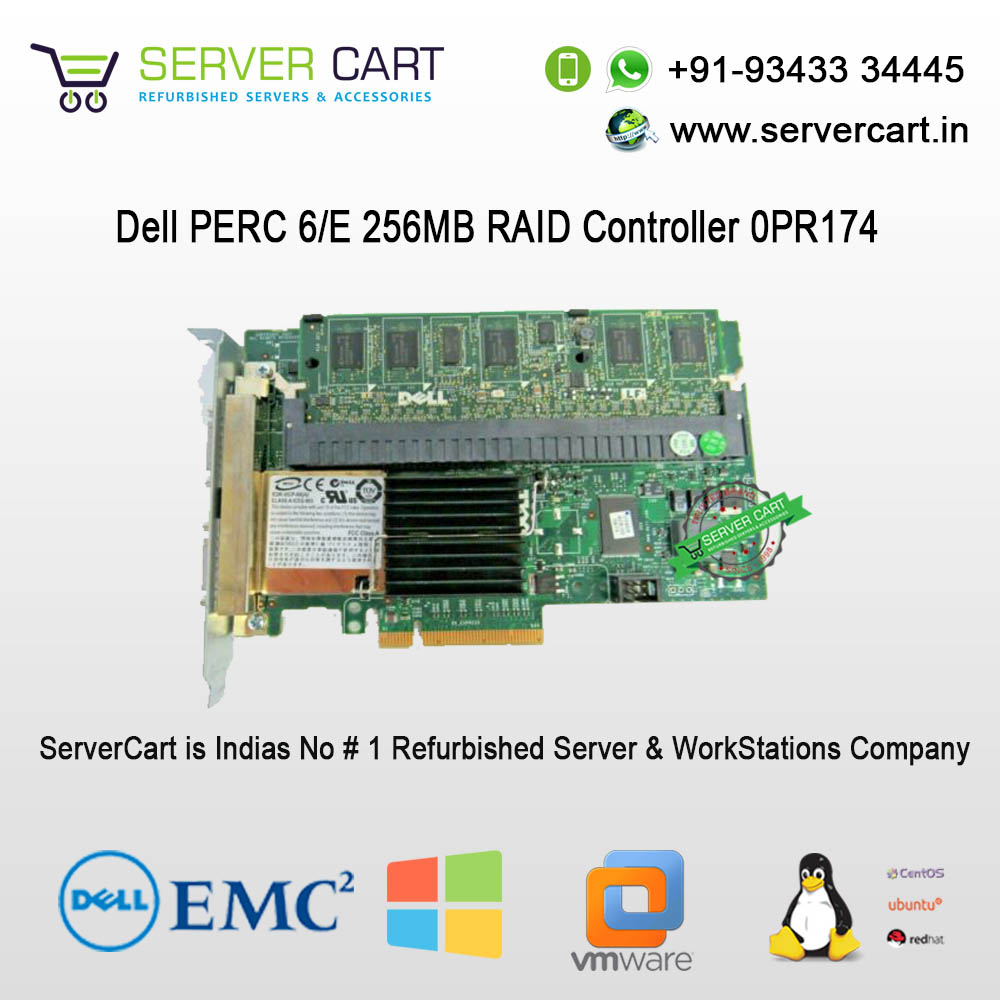 Dell PERC 6/E 256MB RAID Controller 0PR174 - ServerCart