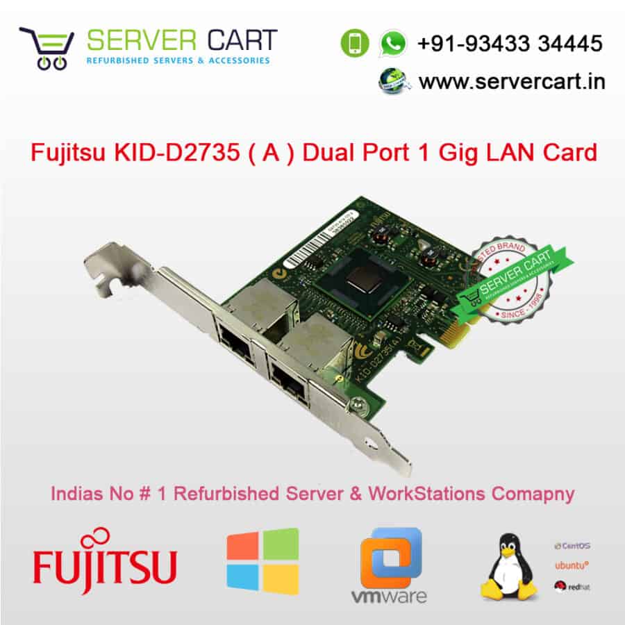 FUJITSU Primergy 2 Port Gigabit Server Adapter D2735-A12 GS1