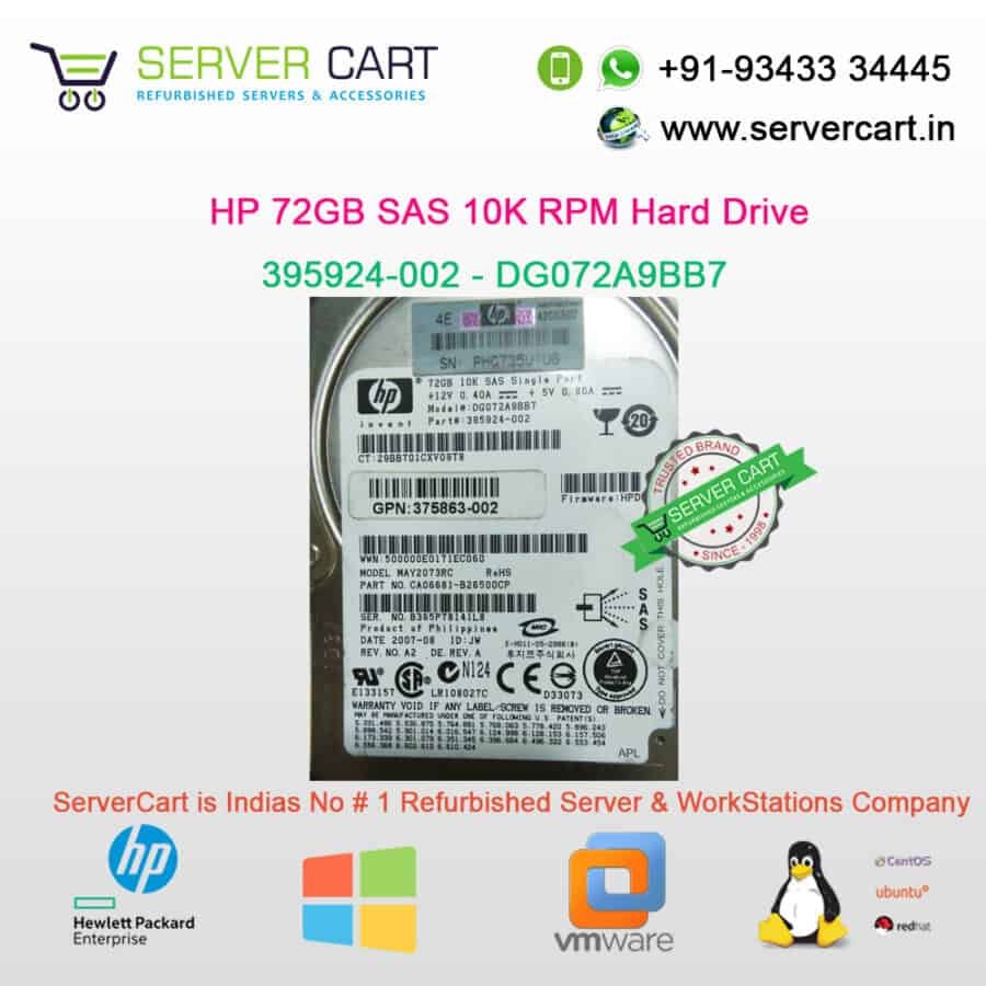 HP 72GB SAS Hard Drive 395924-002 HP 72GB SAS Hard Drive 395924-002