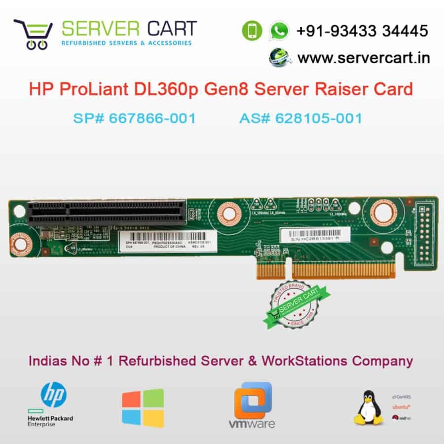 HP ProLiant DL360p Gen8 Server Riser Card 667866001