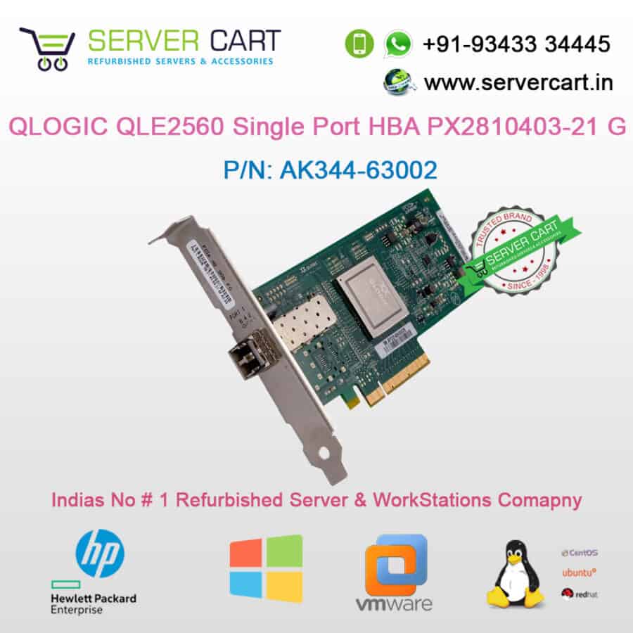 QLogic QLE2560 Fibre Channel HBA Card 8Gb/s PX2810403-21G - ServerCart