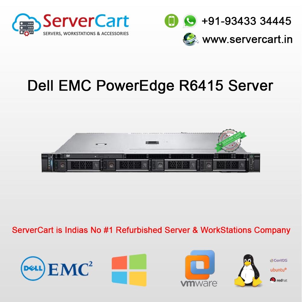 Dell EMC PowerEdge R6415 Server Online at Lowest Cost in India - ServerCart
