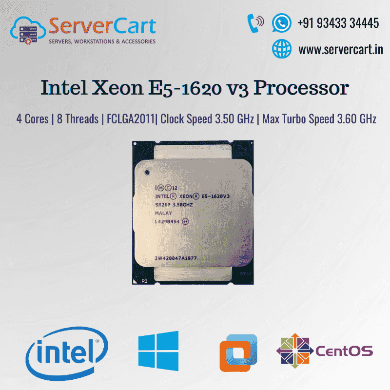 Intel Xeon E5-1620 V3 Processor Best Price in India - ServerCart