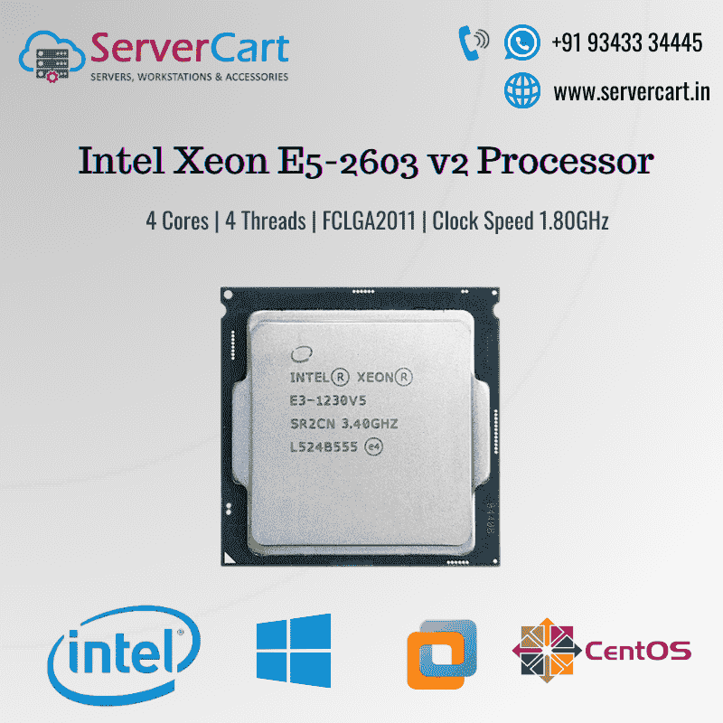 Intel Xeon E5-2603 v2 Processor Best Price in India - ServerCart