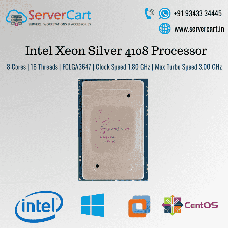 Intel Xeon Silver 4108 Processor Best Price in India - ServerCart