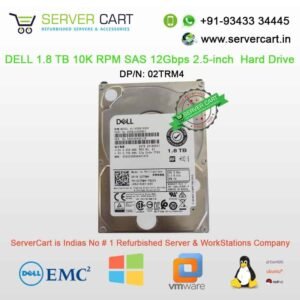 Dell 1.8TB 10K RPM SAS 12Gbps 512e 2.5" Hard Drive 02TRM4