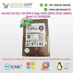 Dell 600GB SAS 15K RPM 6Gbps Hard Drive 0990FD