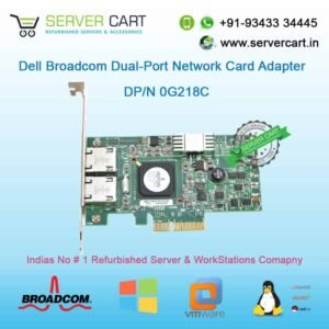 Dell Broadcom PCI-E 2-Port Network Card Adapter 0G218C