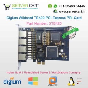 Digium Wildcard TE420 PCI Express PRI Card - 5TE420