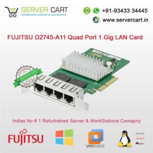 FUJITSU 1Gb PCIe X4 Quad Port Gigabit Ethernet LAN Adapter