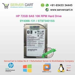HP 72GB 2.5" SAS 10K RPM Hard Drive 9Y4066-131