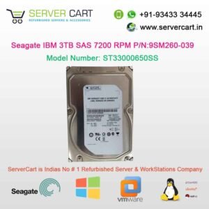 Seagate IBM 3TB 7200RPM SAS Internal Hard Drive 9SM260-039